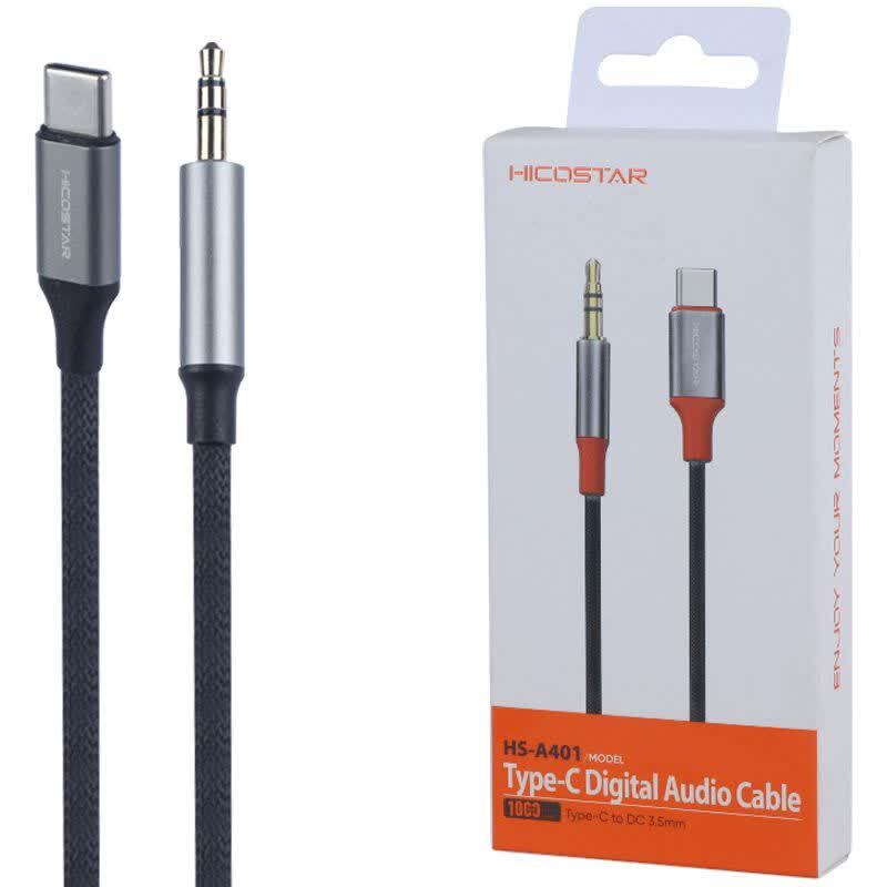 کابل تبدیل Type-C به AUX هایکو استار HS-A401 طول 1 متر