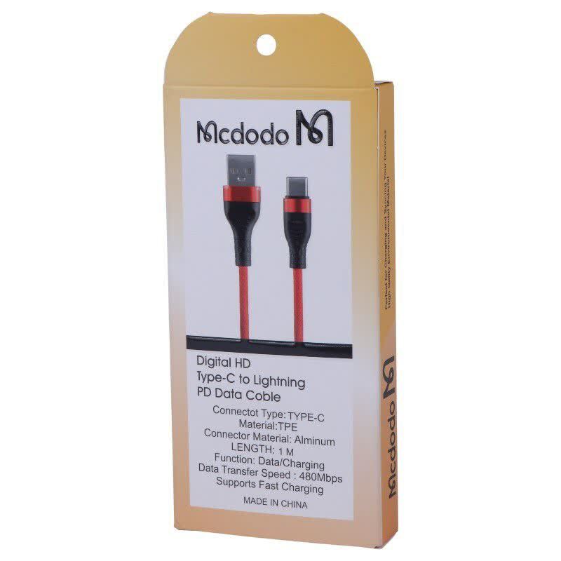 کابل تایپ سی فست شارژ 30 وات مک دودو Highcopy طول 1 متر