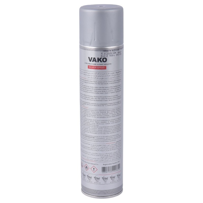 اسپری رنگ نقره ای Vako 300ml