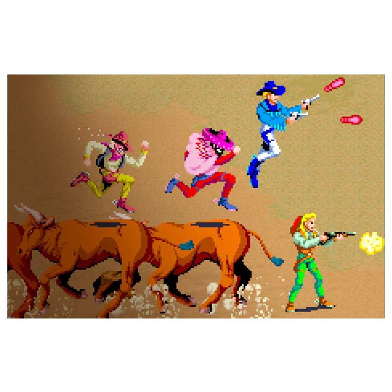 کارتریج چهار لبه بازی ماشین دزد و پلیس و شورش شهر و روبوکاپ و سوارکاران غروب سگا کد KC413