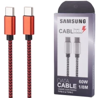 کابل دو سر تایپ سی فست شارژ 60 وات سامسونگ High Copy طول 1.8 متر