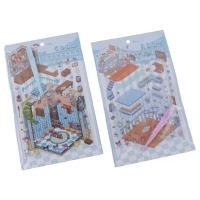 برچسب چیدمان سه بعدی طرح کرومی و دوستان کد 154