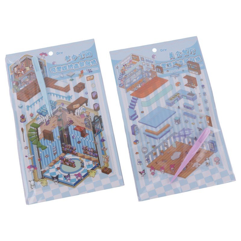 برچسب چیدمان سه بعدی طرح کرومی و دوستان کد 154