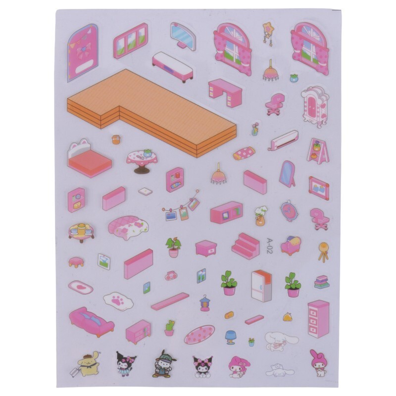 برچسب چیدمان سه بعدی طرح کرومی و دوستان کد 154