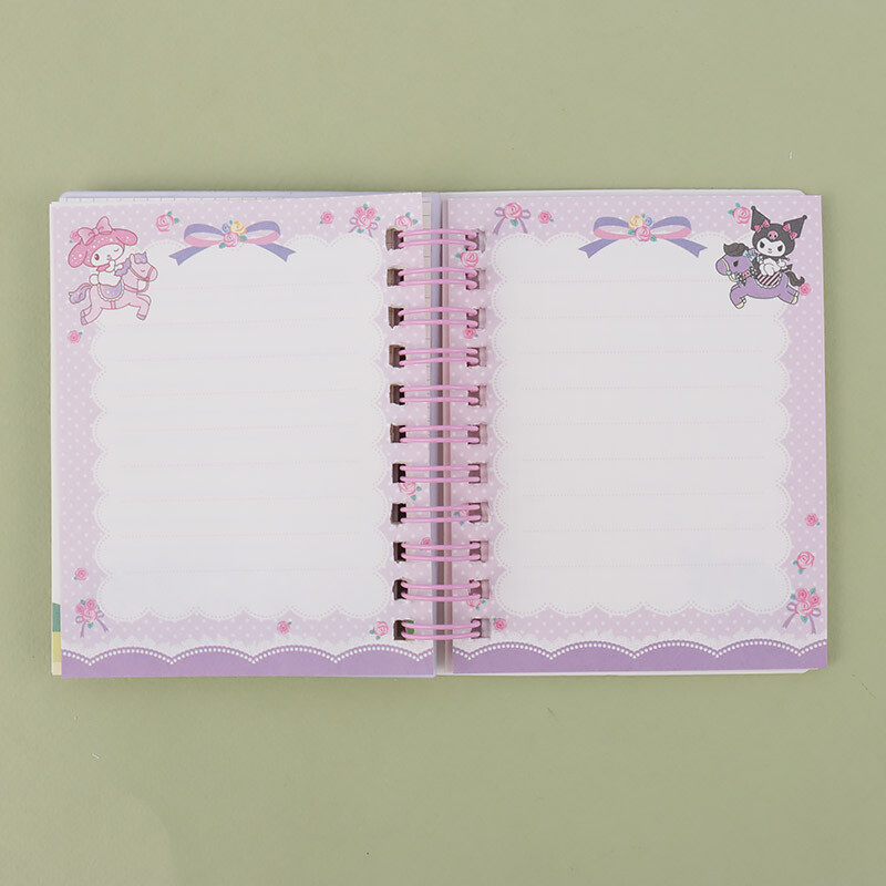 دفترچه یادداشت 28 برگ آکواریومی استیکر دار حاشیه دار بغل بازشو بزرگ