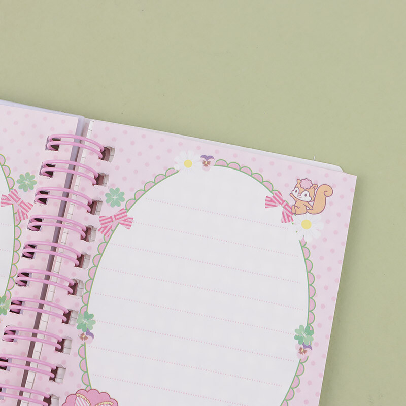 دفترچه یادداشت 28 برگ آکواریومی استیکر دار حاشیه دار بغل بازشو بزرگ