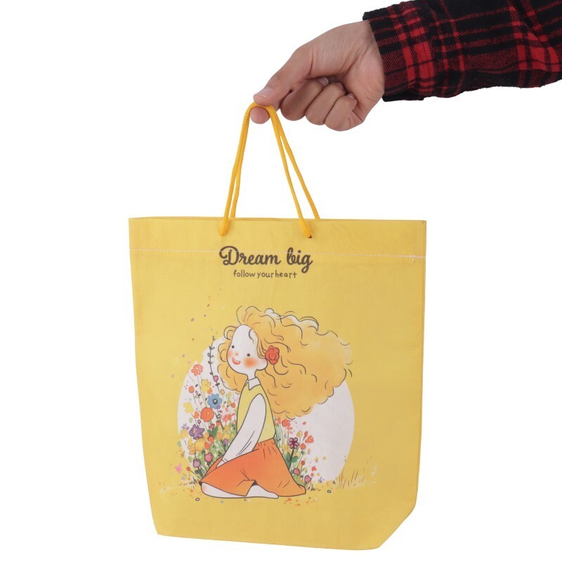 ساک دستی پارچه ای طرح دختر مو فرفری پارسام کد 157