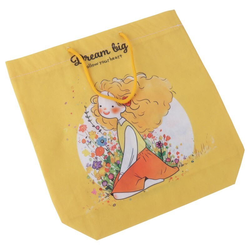 ساک دستی پارچه ای طرح دختر مو فرفری پارسام کد 157