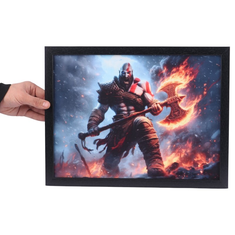 تابلو شاسی طرح God of War سایز 30*40 سانتی متر کد 3