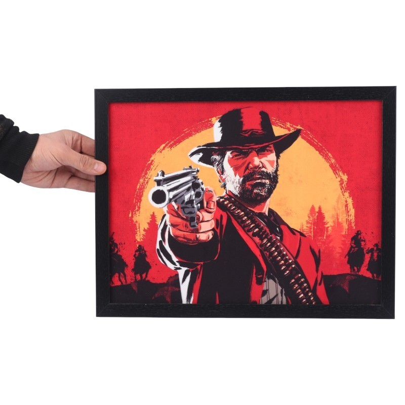 تابلو شاسی طرح Red Dead Redemption 2 سایز 30*40 سانتی متر کد 2