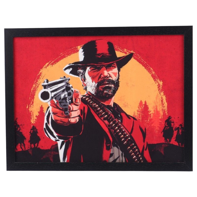 تابلو شاسی طرح Red Dead Redemption 2 سایز 30*40 سانتی متر کد 2