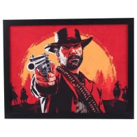 تابلو شاسی طرح Red Dead Redemption 2 سایز 30*40 سانتی متر کد 2