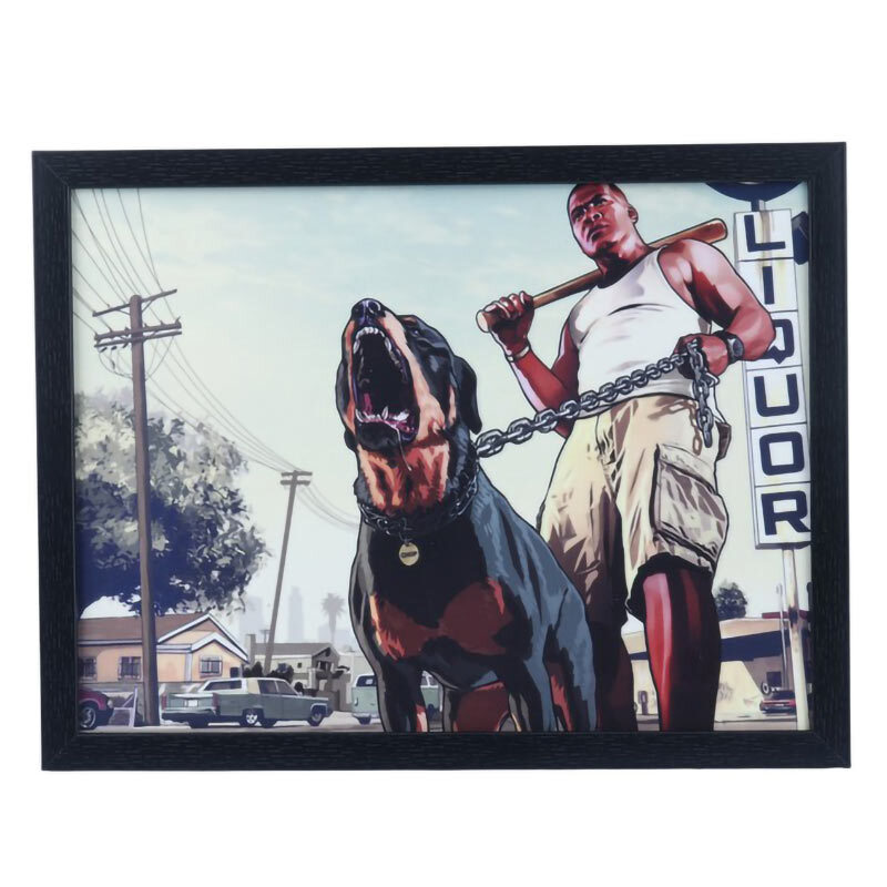 تابلو شاسی طرح GTA V سایز 30*40 سانتی متر