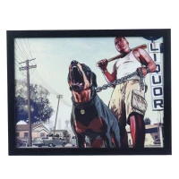 تابلو شاسی طرح GTA V سایز 30*40 سانتی متر