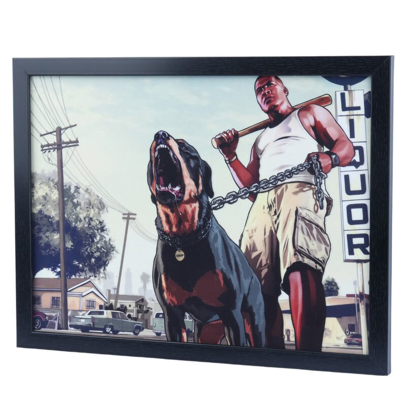 تابلو شاسی طرح GTA V سایز 30*40 سانتی متر