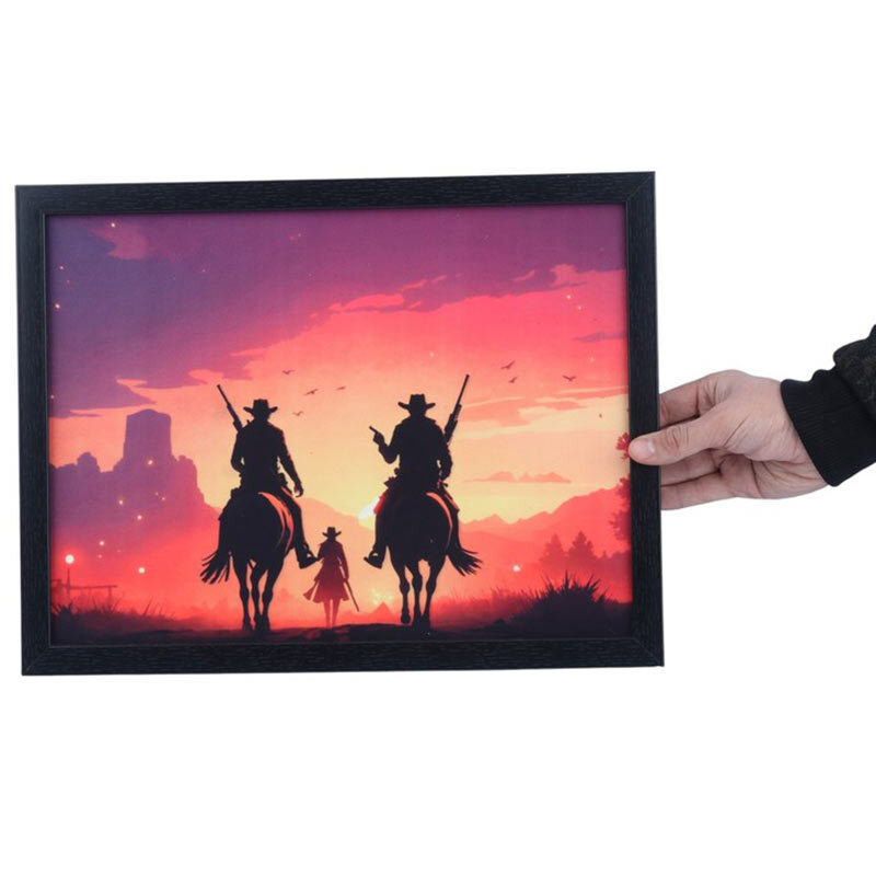 تابلو شاسی طرح Red Dead Redemption 2 سایز 30*40 سانتی متر کد 1