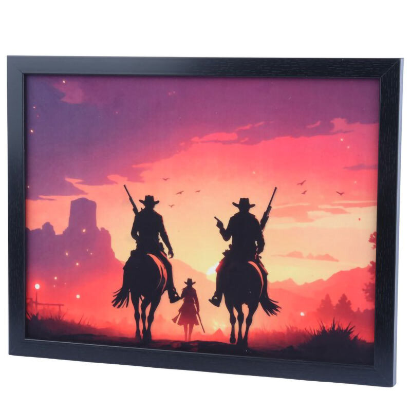 تابلو شاسی طرح Red Dead Redemption 2 سایز 30*40 سانتی متر کد 1
