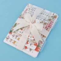 ست 4 عددی دفتر و دفترچه سیمی 46 برگ طرح لیلی پارسام