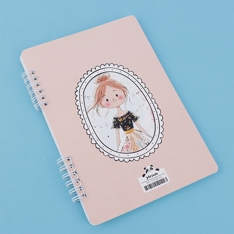 ست 4 عددی دفتر و دفترچه سیمی 46 برگ طرح لیلی پارسام