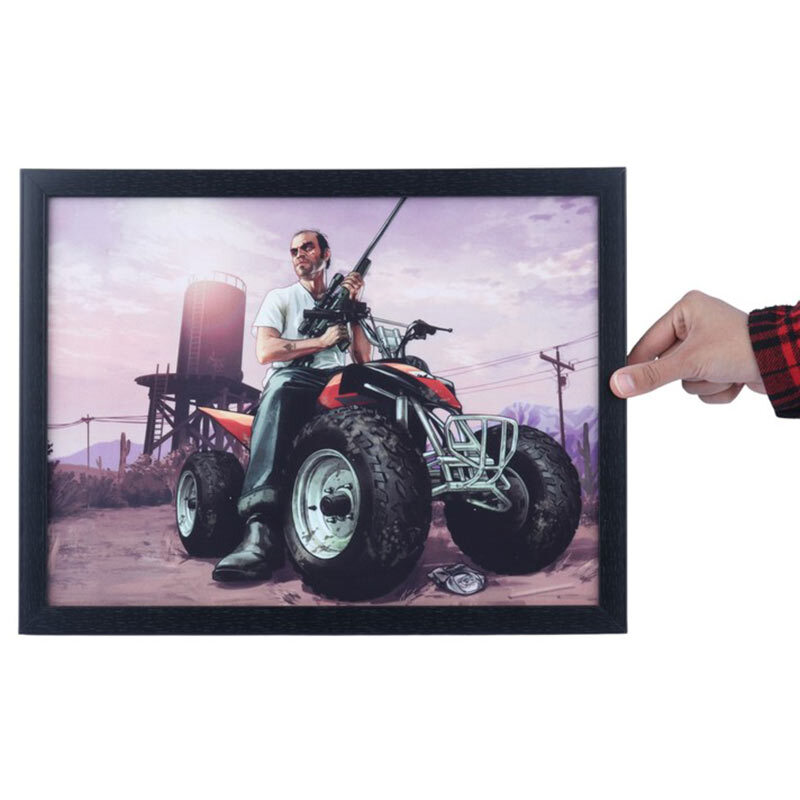 تابلو شاسی طرح GTA V سایز 30*40 سانتی متر کد 1
