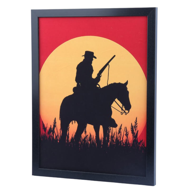 تابلو شاسی طرح Red Dead Redemption سایز 30*40 سانتی متر کد 3