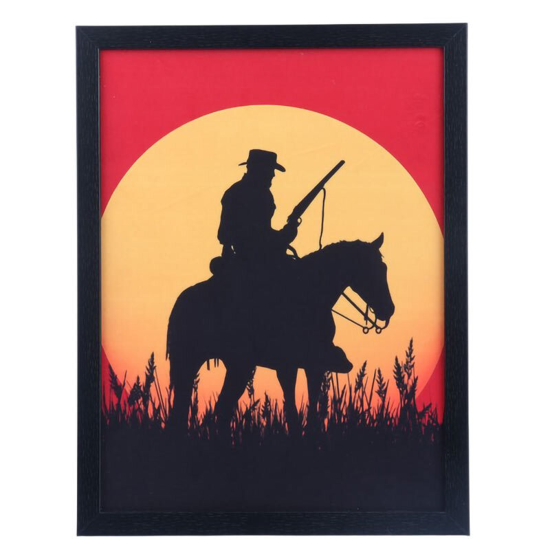 تابلو شاسی طرح Red Dead Redemption سایز 30*40 سانتی متر کد 3