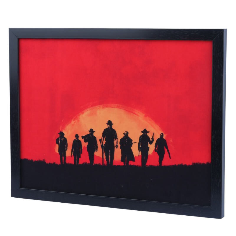 تابلو شاسی طرح Red Dead Redemption سایز 30*40 سانتی متر کد 4