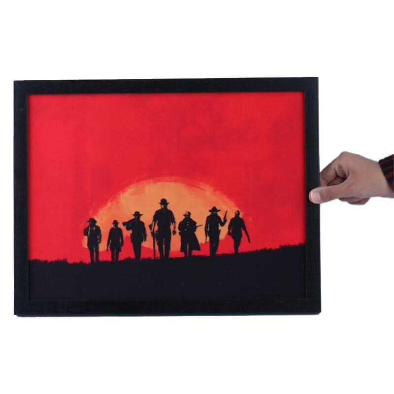 تابلو شاسی طرح Red Dead Redemption سایز 30*40 سانتی متر کد 4