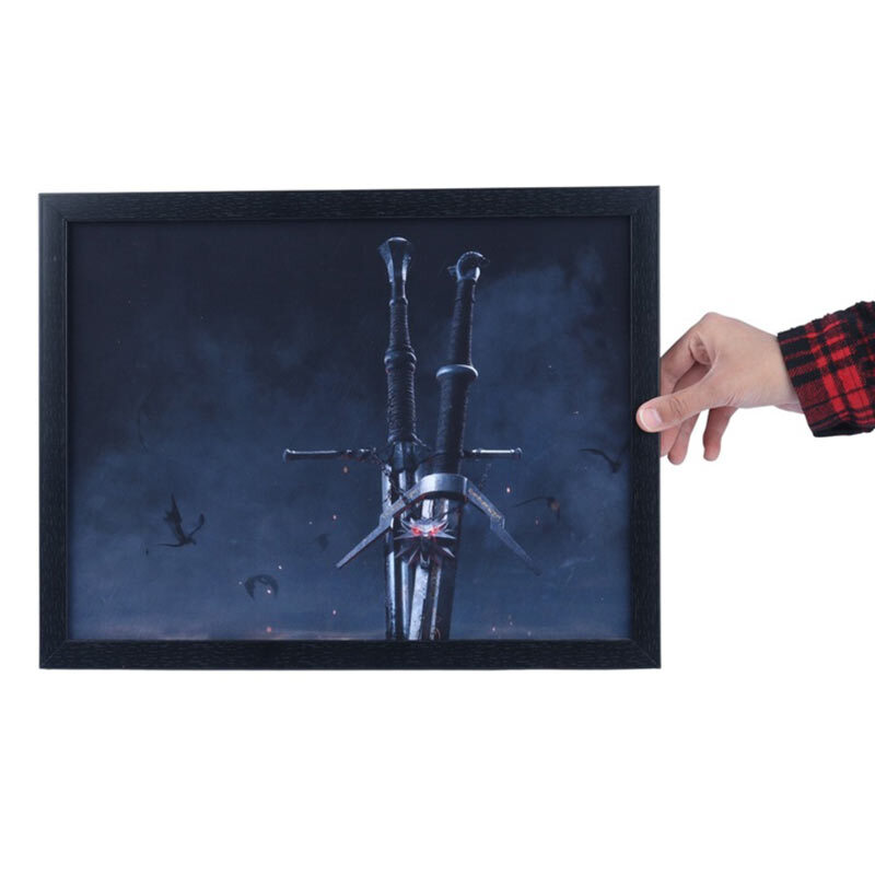 تابلو شاسی طرح Witcher سایز 30*40 سانتی متر