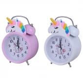 ساعت رومیزی زنگ دار طرح اسب تک شاخ کد B2-103