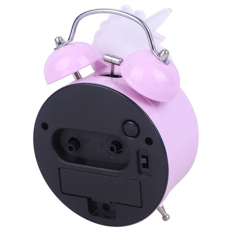 ساعت رومیزی زنگ دار طرح اسب تک شاخ کد B2-103