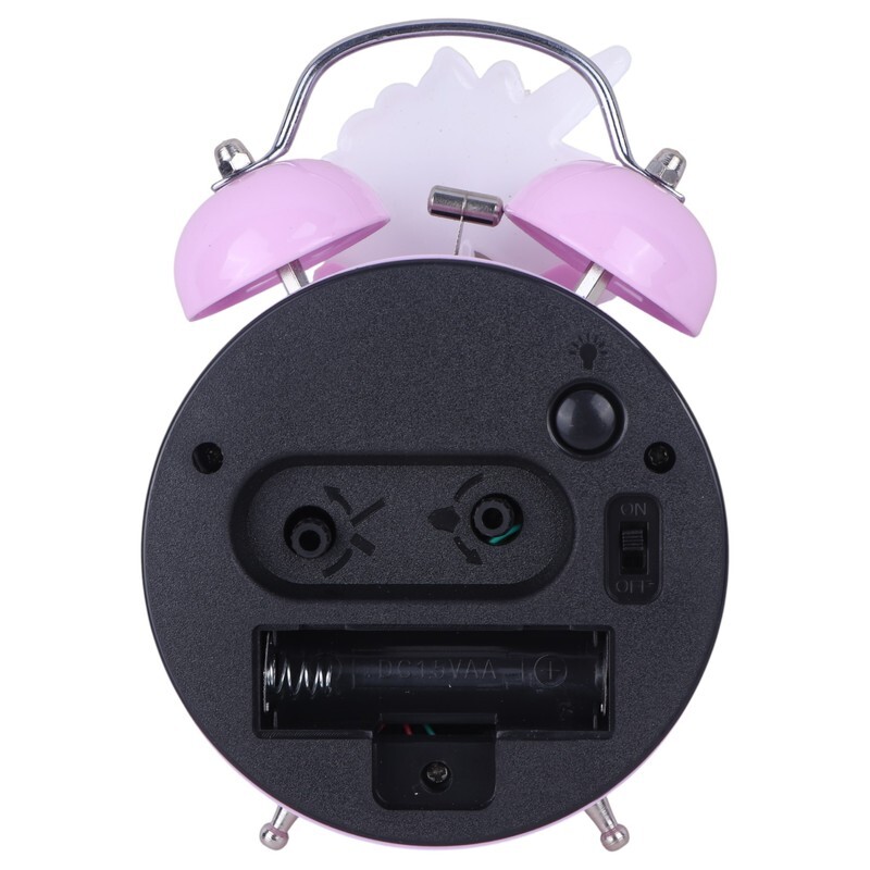 ساعت رومیزی زنگ دار طرح اسب تک شاخ کد B2-103