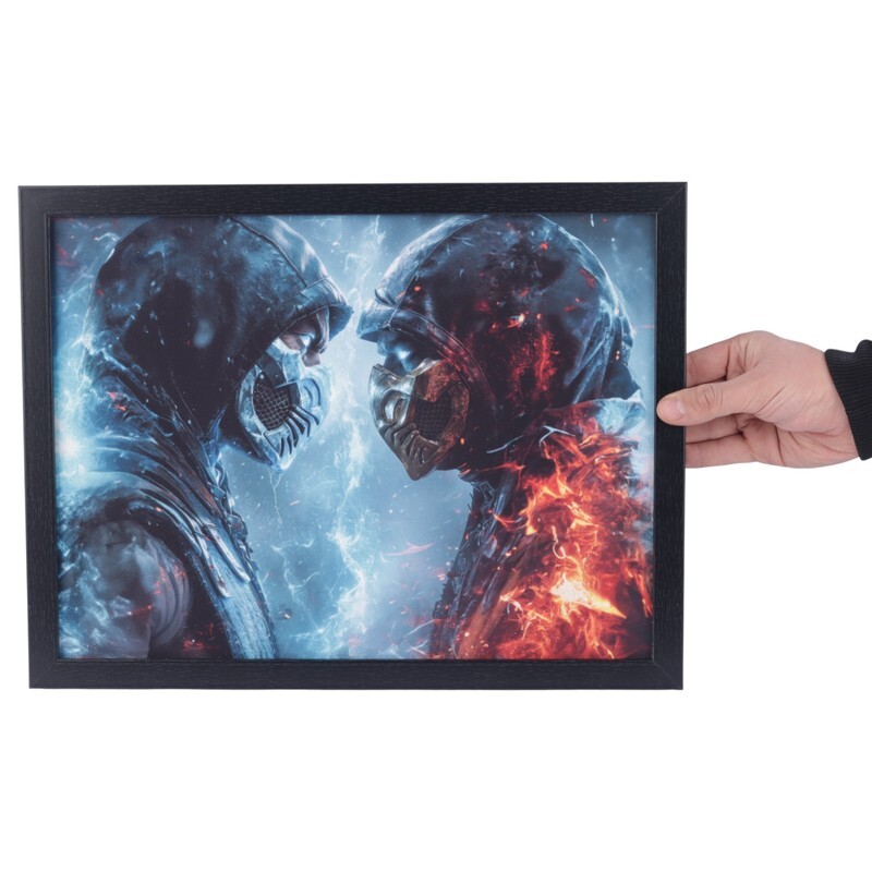 تابلو شاسی طرح Mortal Kombat سایز 30*40 سانتی متر