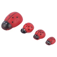 استیکر چوبی برجسته فانتزی پارسام طرح کفشدوزک بسته 50 عددی