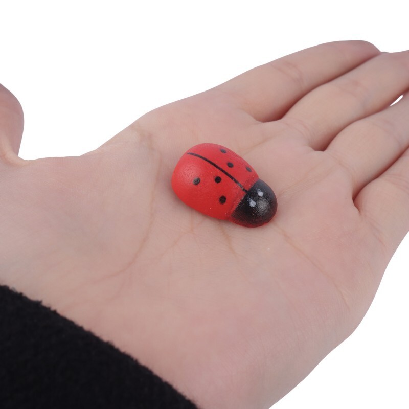 استیکر چوبی برجسته فانتزی پارسام طرح کفشدوزک بسته 50 عددی