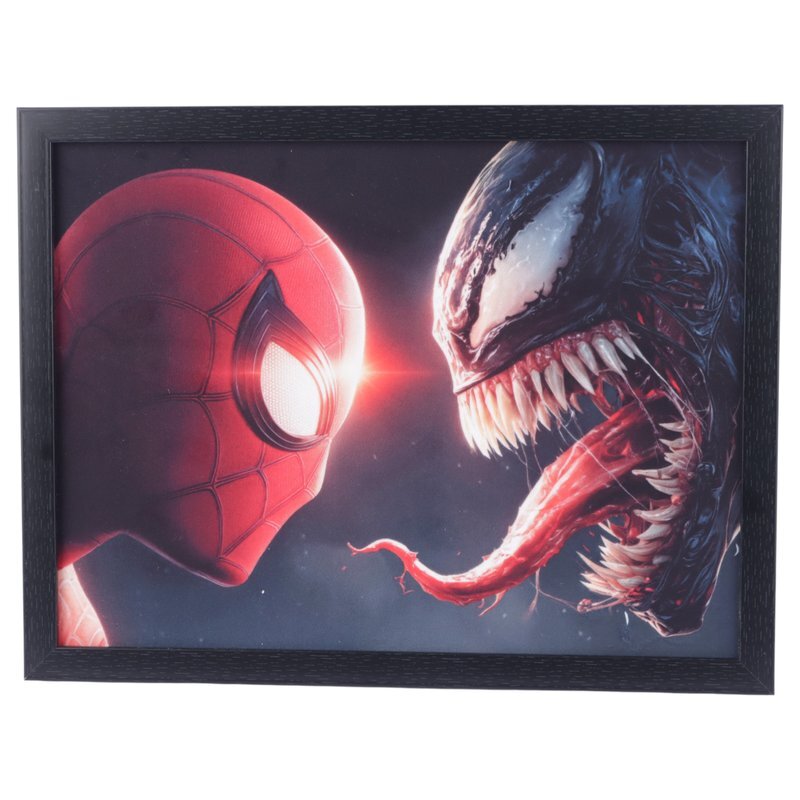 تابلو شاسی طرح Venom & Spider man سایز 40*30 سانتی متر