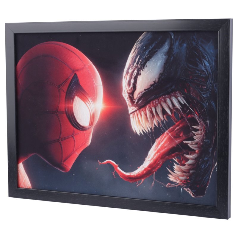 تابلو شاسی طرح Venom & Spider man سایز 40*30 سانتی متر