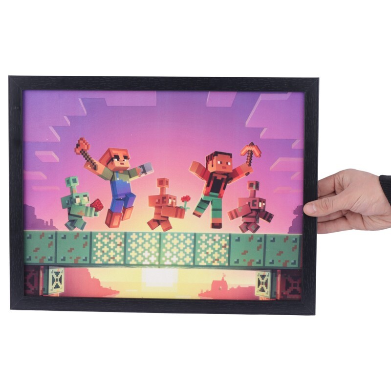 تابلو شاسی طرح Minecraft سایز 30*40 سانتی متر کد 1