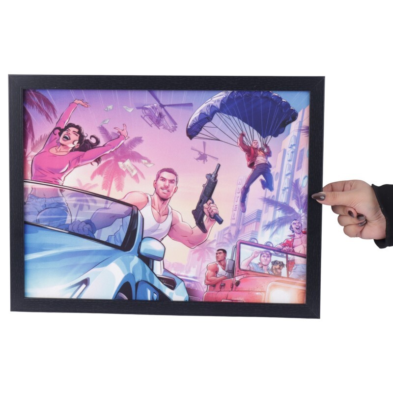 تابلو شاسی طرح GTA VI سایز 30*40 سانتی متر