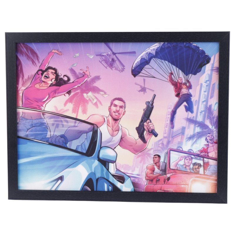 تابلو شاسی طرح GTA VI سایز 30*40 سانتی متر