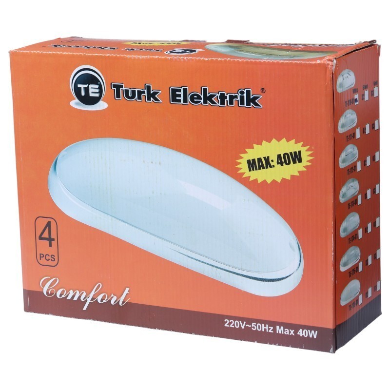 چراغ دیواری ترک الکتریک Turk Elektrik TE-170 LED 40W بسته 4 عددی