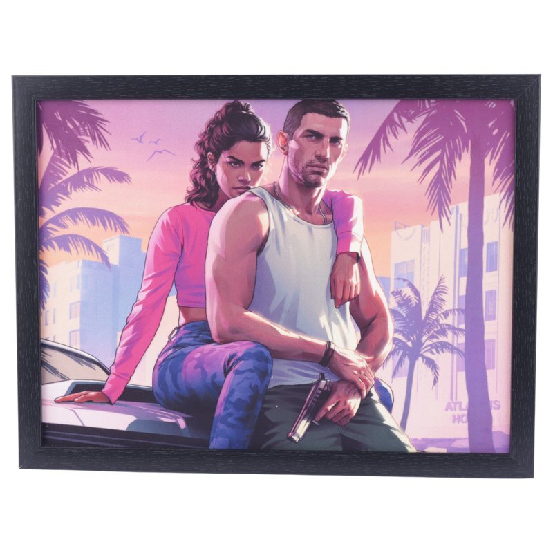 تابلو شاسی طرح GTA VI سایز 30*40 سانتی متر کد 2