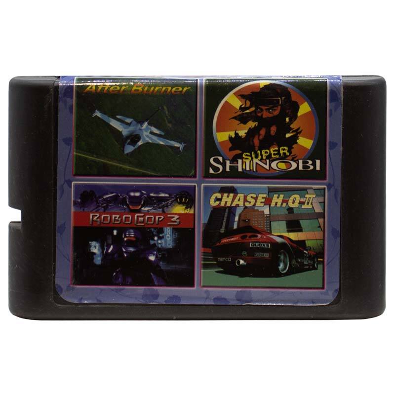 کارتریج چهار لبه بازی هواپیما و سوپر شینوبی و روبوکاپ 3 و ماشین دزد و پلیس سگا کد KC411