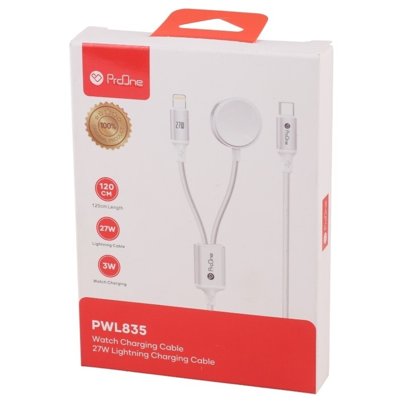 کابل دو سر آیفونی و مغناطیسی شارژ ProOne PWL835 1.2m