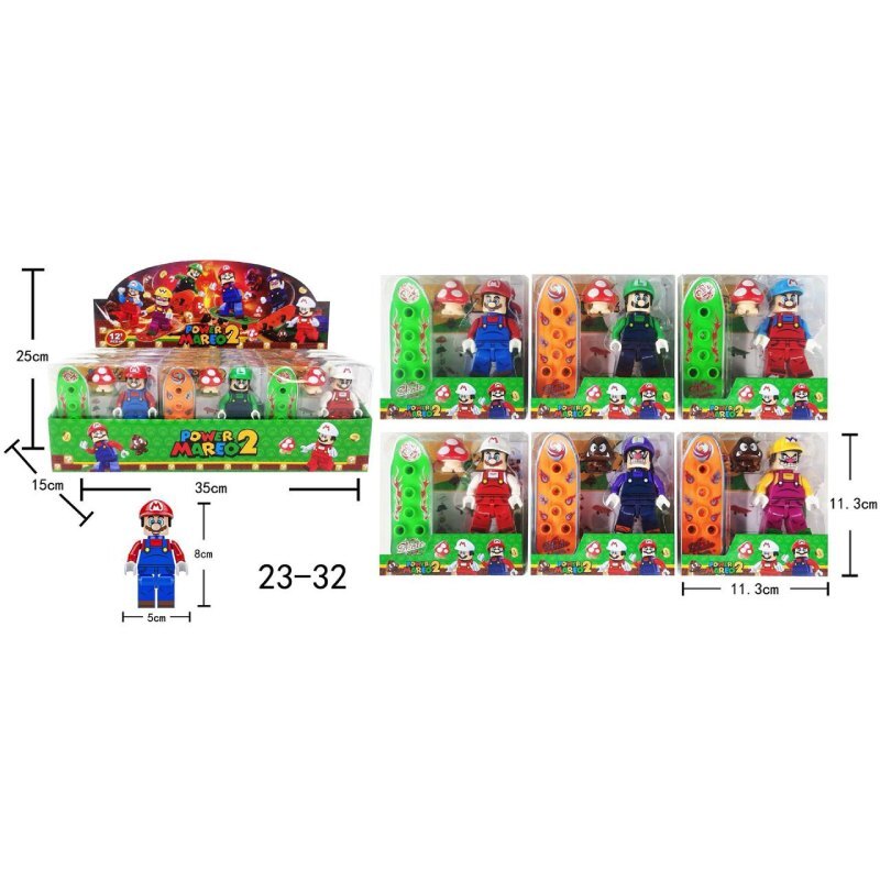 لگو ماریو اسکیت سوار SuperMario 23-32 بسته 12 عددی