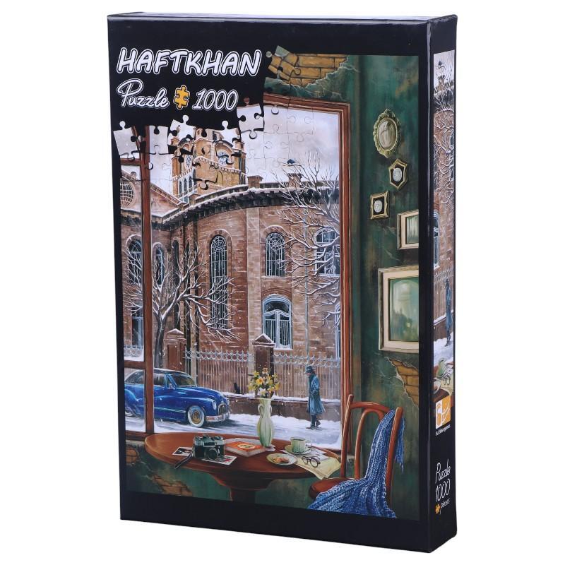 پازل 1000 تکه هفت خان طرح برج ساعت تبریز کد 010676