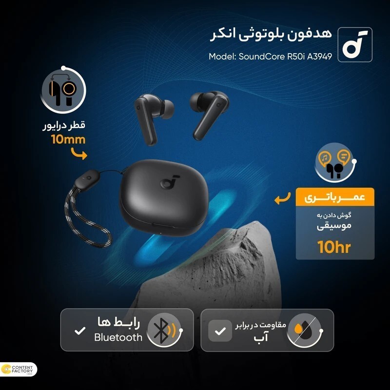 هندزفری بلوتوثی انکر Soundcore R50i A3949 Highcopy