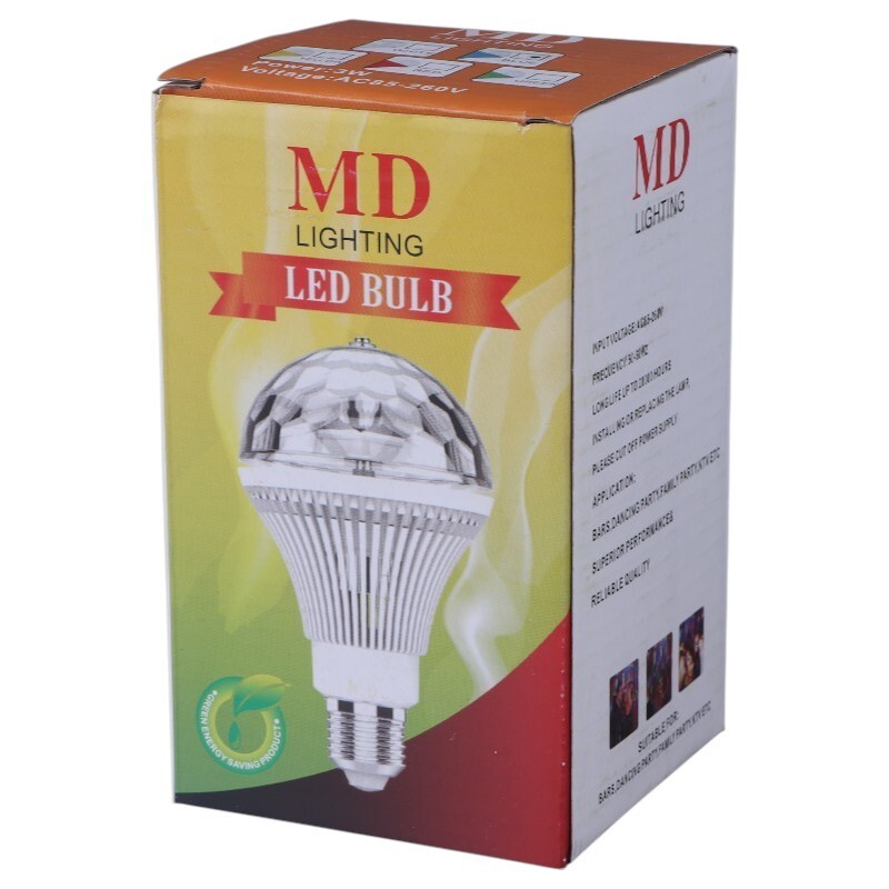 لامپ رقص نور گردان MD 3W E27