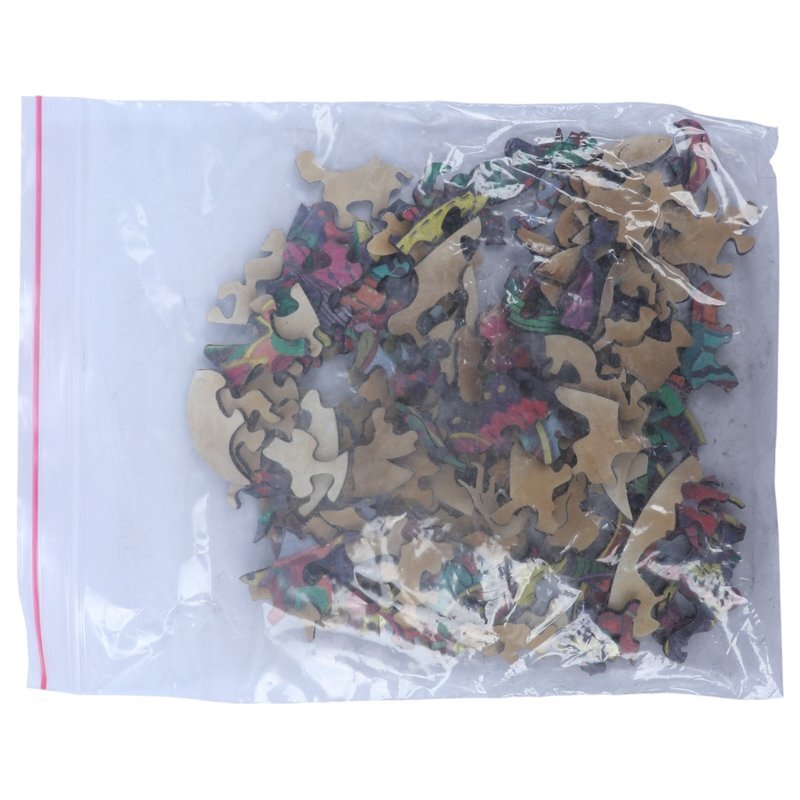 پازل چوبی 112 تکه هزارتو طرح ماهی کد 010994