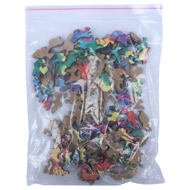 پازل چوبی 130 تکه هزارتو طرح طوطی کد 010993